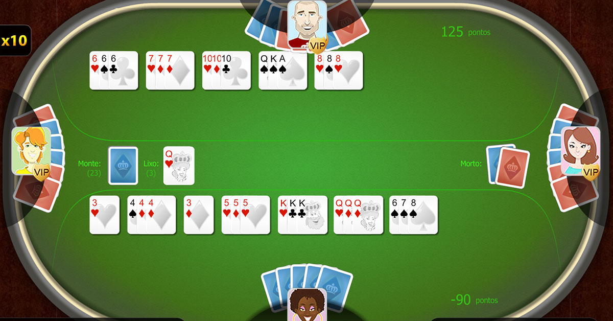 Tranca, um dos jogos de cartas que tem mais variantes de regras e